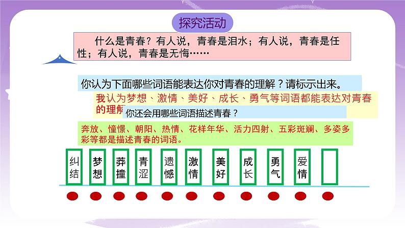 人教部编版道德与法治七年级全一册 3.1青春飞扬 课件04