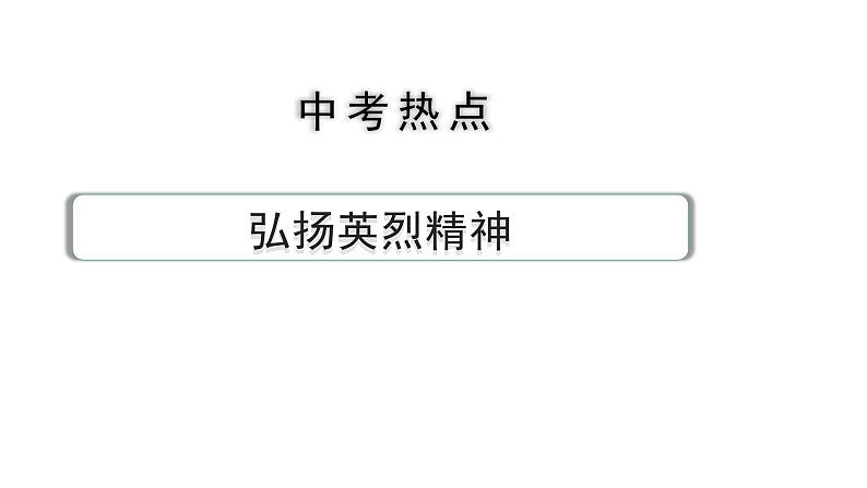 2024河北道法中考备考热点专题：弘扬英烈精神（课件）第1页