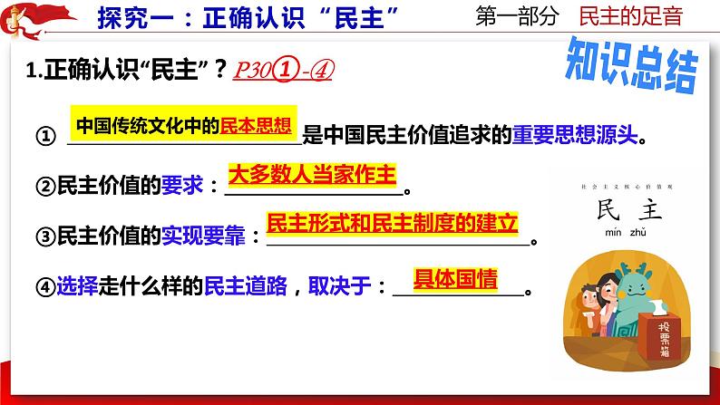 部编版九年级道德与法治上册3.1《生活在新型民主国家》优质课件08