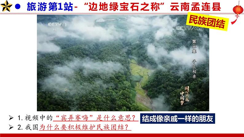 部编版九年级道德与法治上册7.1《促进民族团结》优质课件08