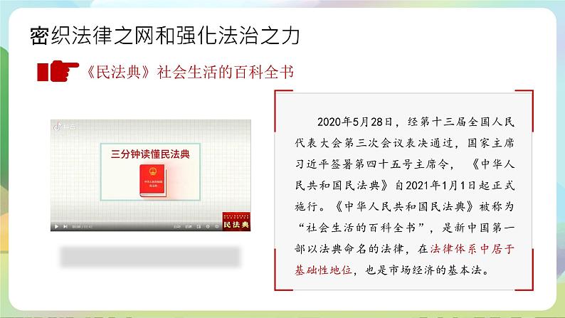 【2023新版】《习近平新时代中国特色社会主义思想》初中读本 5.2 密织法律之网和强化法治之力 课件+教案+素材05