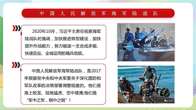 【2023新版】《习近平新时代中国特色社会主义思想》初中读本 6.2 军强才能国安 课件+教案+素材05