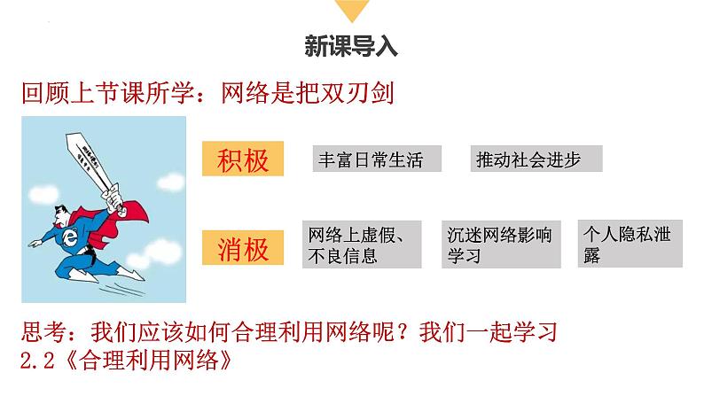 人教版政治八年级上册政治第二课第二框《合理利用网络》课件+教案+课上练习题06