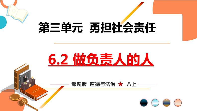 人教版政治八年级上册第六课第二框《做负责任的人》课件+教案+课上练习题01