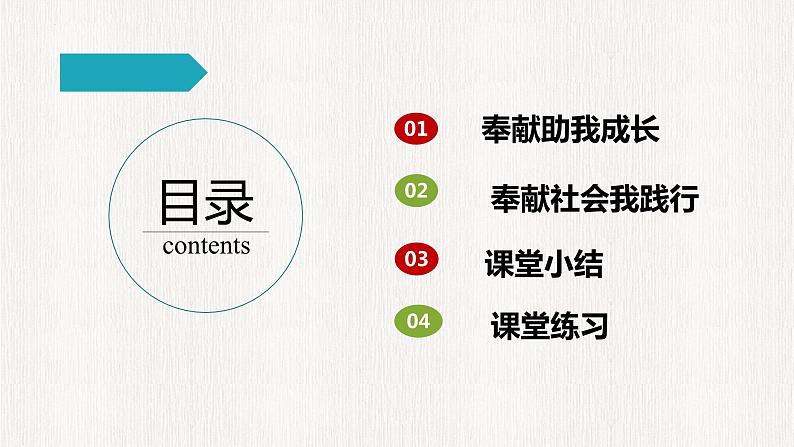 人教版政治七年级上册第七课第二框《服务社会》课件+教案+课上练习题02