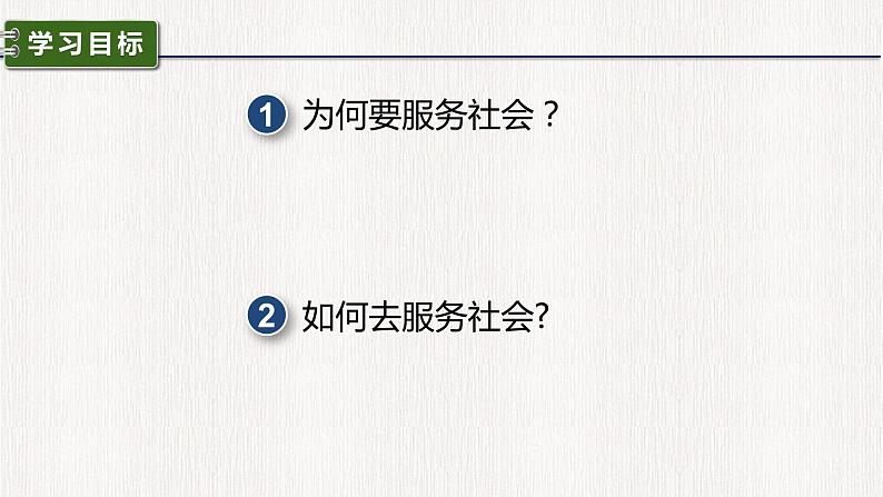 人教版政治七年级上册第七课第二框《服务社会》课件+教案+课上练习题03