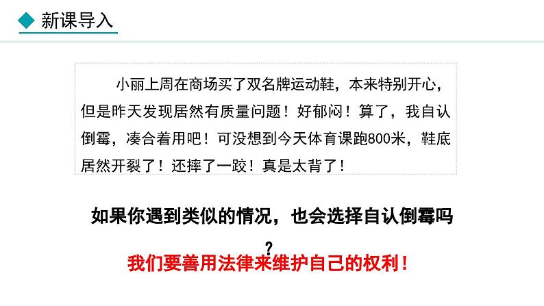 部编版八年级道德与法治上册课件 5.3 善用法律03