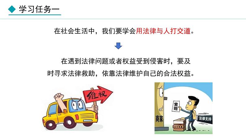 部编版八年级道德与法治上册课件 5.3 善用法律05