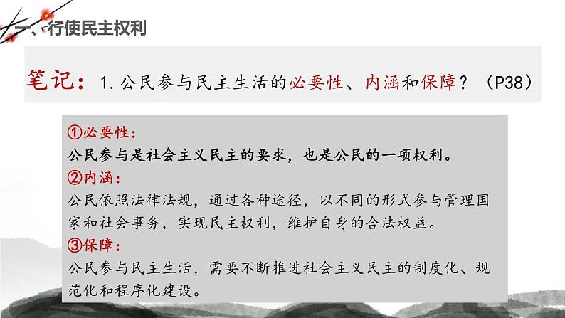 部编版道德与法治九年级上册 3.2 参与民主生活（教学课件+同步教案）06