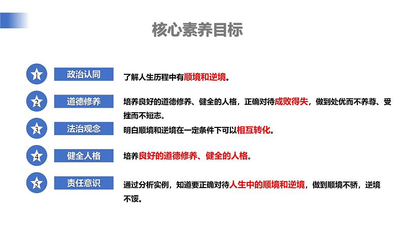 【公开课】新统编版初中道法7上4.12.2《正确对待顺境和逆境》课件+教案+视频04