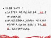 2024年新版七年级上册道德与法治第八课 生命可贵 第2课时 敬畏生命 导学课件