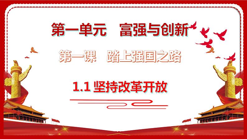 1.1  坚持改革开放 课件第1页