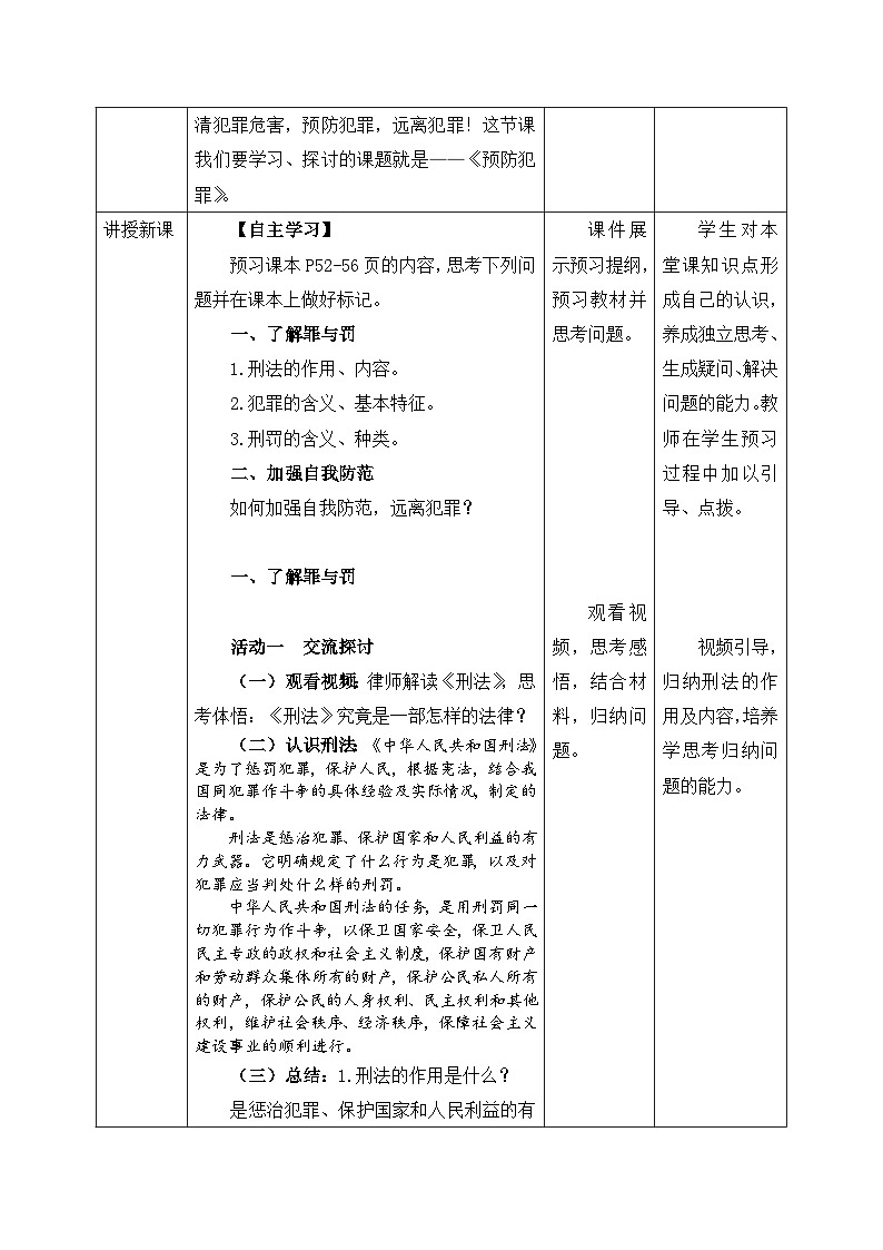 【新课标核心素养】道德与法治八上5.2预防犯罪（课件+同步教案+视频素材）02