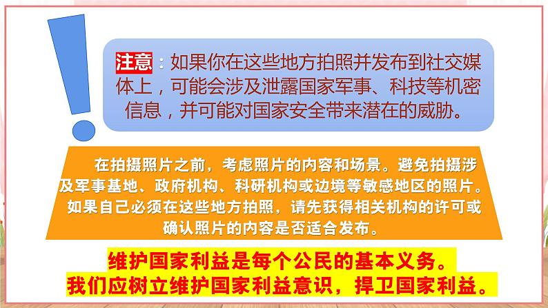 【新课标核心素养】道德与法治八上8.2坚持国家利益至上（课件+同步教案+视频素材）03