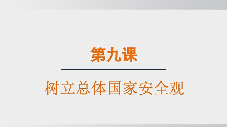 2024-2024学年部编版八年级上道德与法治课件 9.1认识总体国家安全观第1页