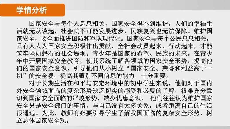 2024-2024学年部编版八年级上道德与法治课件 9.1认识总体国家安全观第2页