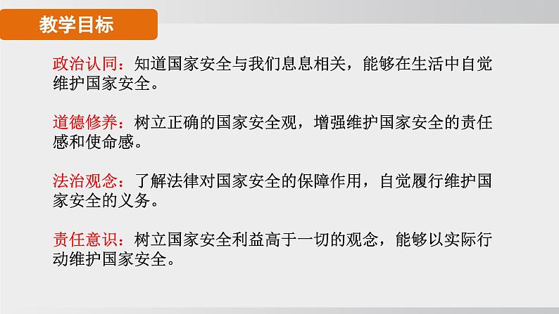 2024-2024学年部编版八年级上道德与法治课件 9.1认识总体国家安全观第4页