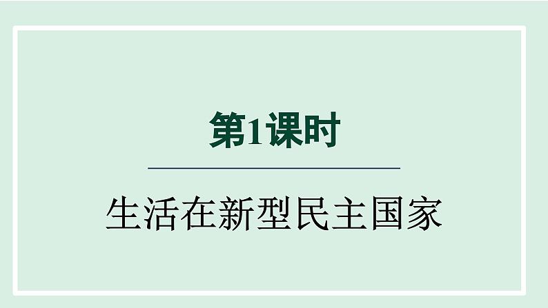 2024年秋部编版九年级上册道德与法治课件 3.1 生活在新型民主国家03