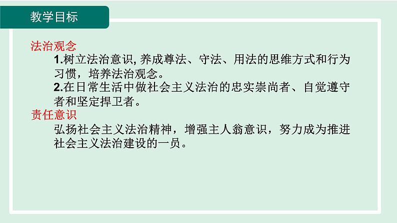 2024年秋部编版九年级上册道德与法治课件 4.1 夯实法治基础第5页