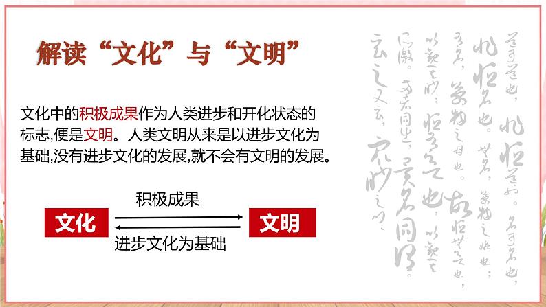 【新课标核心素养】道德与法治九年级上册5.1延续文化血脉（课件+同步教案+素材）05