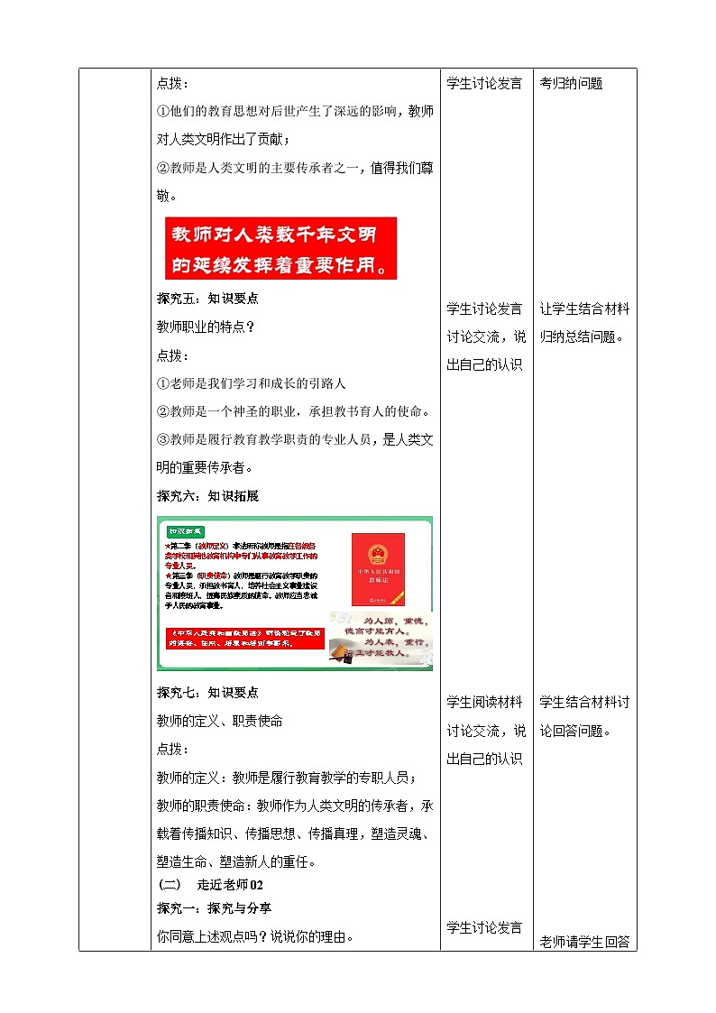 【核心素养】人教部编版道法七上 7.5.1《走近老师》课件+教案+学案+练习+素材03