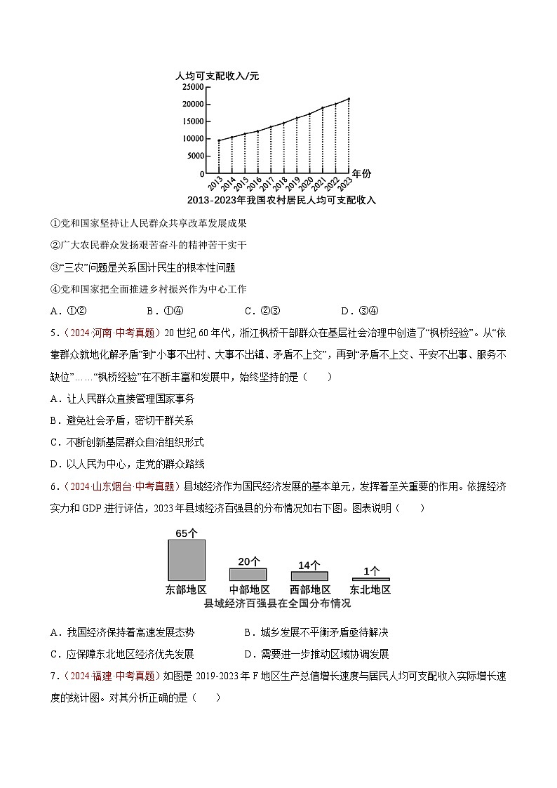 专题17  富强与创新-2024年中考道德与法治真题分类汇编（全国通用）（教师卷+学生卷）02