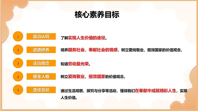 部编版初中道法7上 第四单元 追求美好人生 4.13.2 在奉献中成就精彩人生 课件+教案+导学案+练习题02