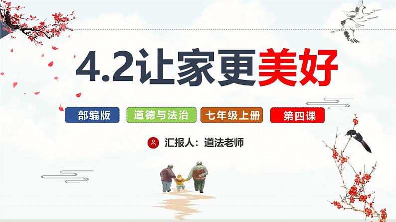 【核心素养】统编版道德与法治七年级上册 4.2 让家更美好（教学课件+同步教案+同步练习）02