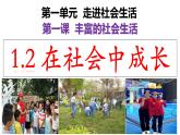 1.2 在社会中成长  课件-2024-2025学年道德与法治八年级上册（统编版2024）