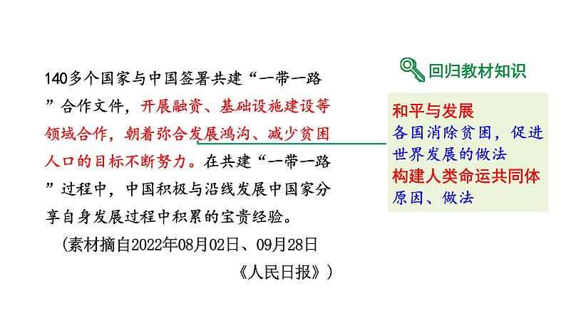 陕西省2024年道法中考热点备考重难专题：“一带一路”倡议十周年（课件）第3页