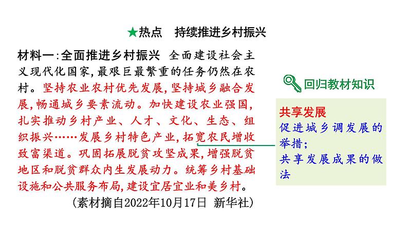 陕西省2024年道法中考热点备考重难专题：持续推进乡村振兴（课件）第2页