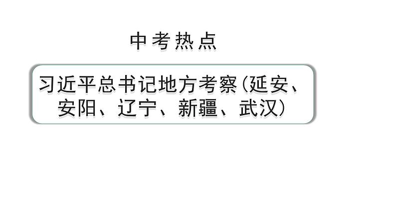 陕西省2024年道法中考热点备考重难专题：习近平总书记地方考察（课件）01