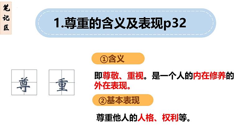 4.1尊重他人 课件-2024-2025学年统编版道德与法治八年级上册06