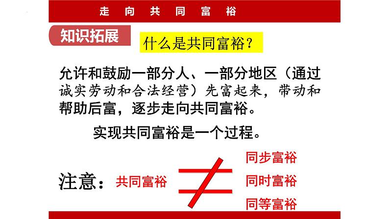 1.2 走向共同富裕 课件 2024-2025学年部编版九年级道德与法治上册第2页