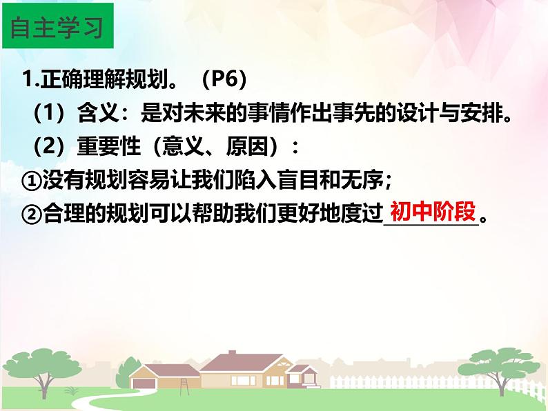 1.2 规划初中生活 课件-2024-2025学年统编版道德与法治七年级上册 (3)03