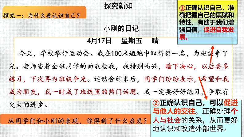 2.1 认识自己  课件-2024-2025学年统编版道德与法治七年级上册04