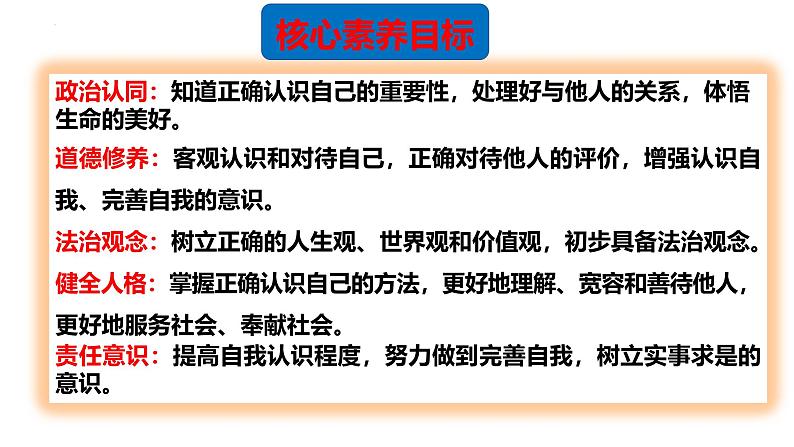 2.1 认识自己 课件- 2024-2025学年统编版道德与法治 七年级上册03