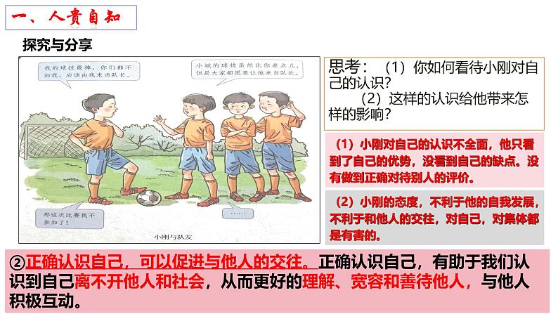 2.1 认识自己 课件- 2024-2025学年统编版道德与法治 七年级上册07