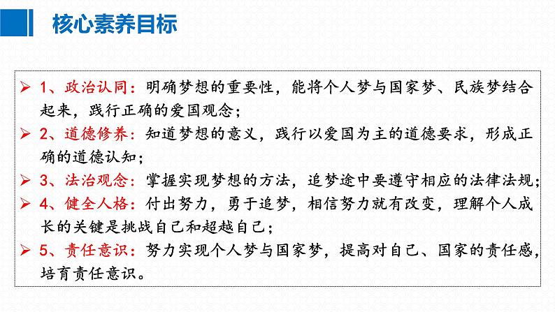 3.1做有梦想的少年 课件 2024-2025学年七年级道德与法治上册 统编版202402