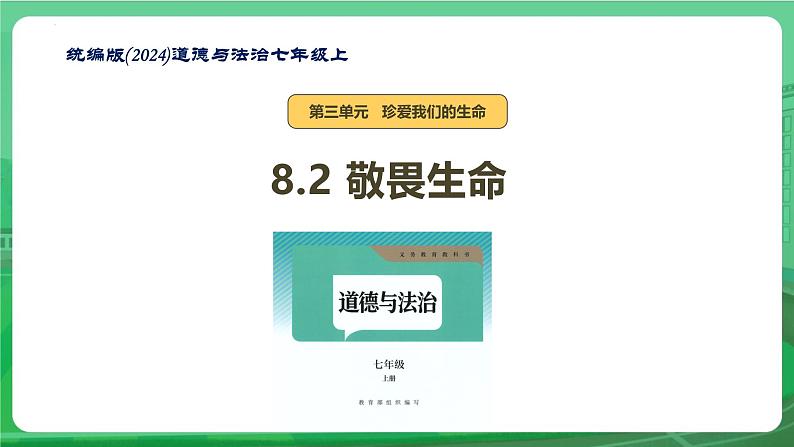 8.2 敬畏生命 课件-2024-2025学年统编版道德与法治七年级上册01