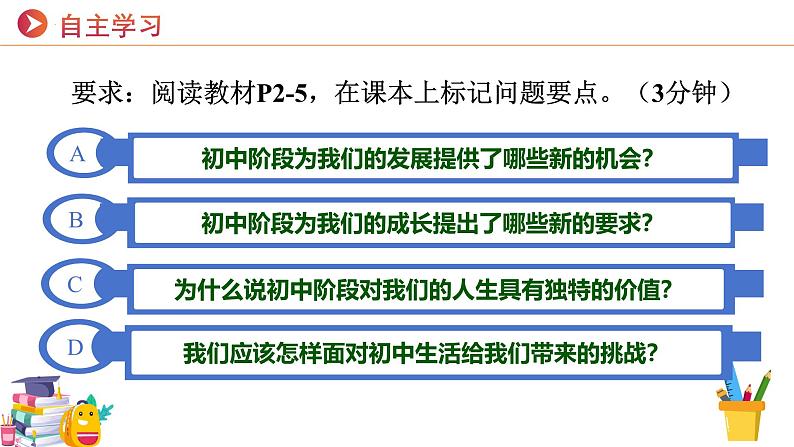 2024-2025学年统编版道德与法治七年级上册 1.1 奏响中学序曲 课件02