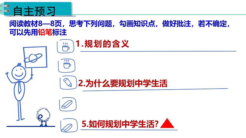 2024-2025学年统编版道德与法治七年级上册 1.2 规划初中生活 课件02