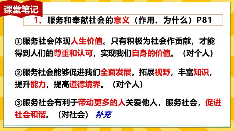 统编版道德与法治八年级上册 7.2 服务社会 课件07