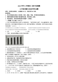 广东省仲元中学附属学校2023-2024学年九年级上学期期中道德与法治试题(无答案)