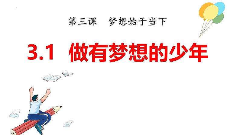 2024-2025学年统编版道德与法治七年级上册：3.1  做有梦想的少年 课件02