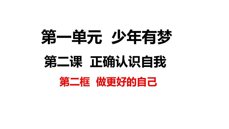 统编版（2024）道德与法治七年级上册2.2《做更好的自己》教学课件03