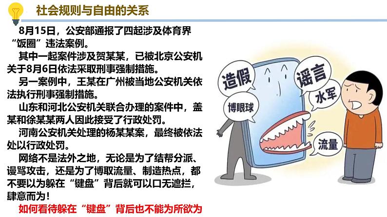 3.2 遵守规则（教学课件） 八年级道德与法治上册同步高效课堂（统编版）第5页