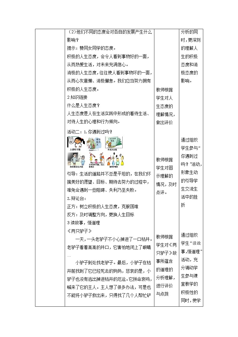 【大单元整体教学】部编版道德与法治七上12.1 拥有积极的人生态度（课件+大单元教学设计+课时教案）02