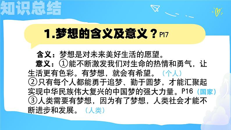 2024秋七上道法3.1做个追梦少年 课件第8页