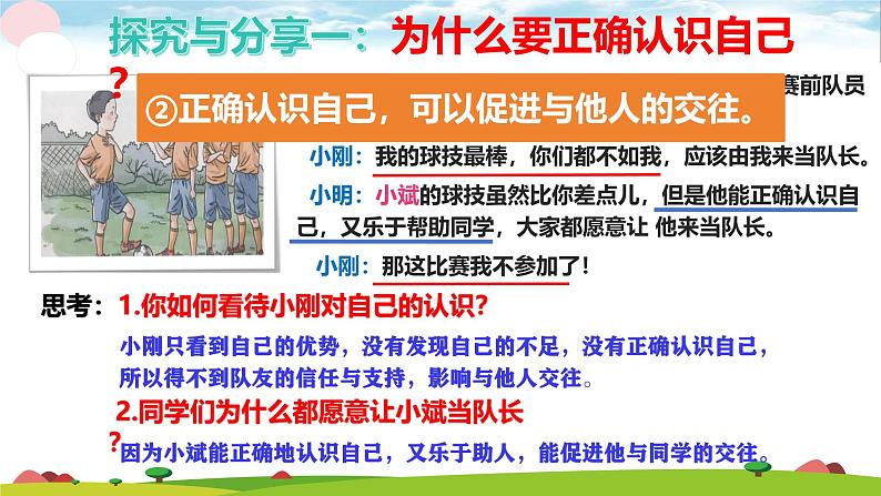 2.1 认识自己 同步课件-2024-2025学年道德与法治七年级上册 统编版 202406